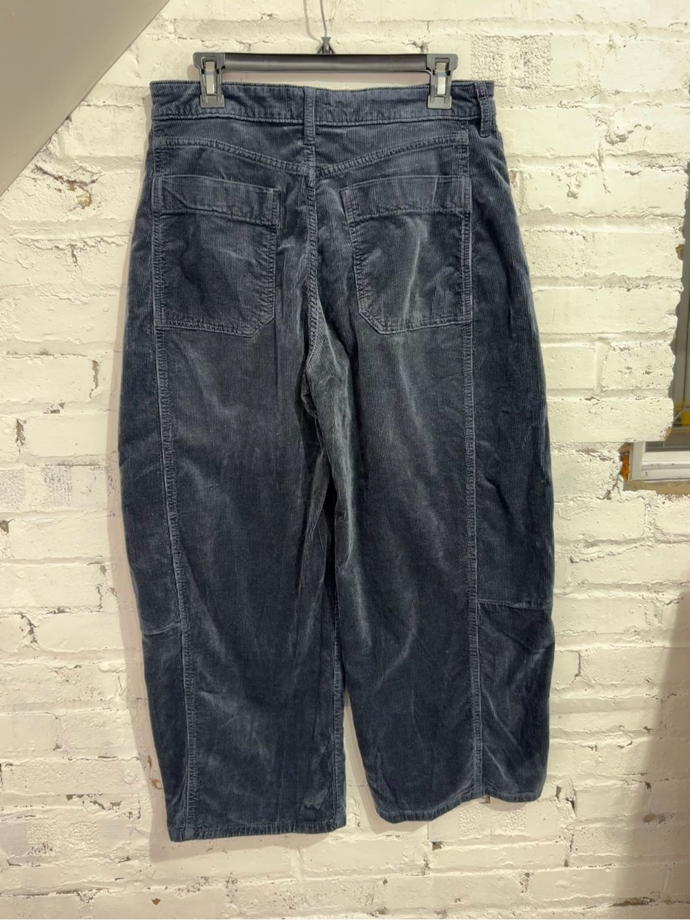 Anthropologie Pilcro Kenna Heritage Corduroy Barrel Pants Navy Size 30 - Picture 4 of 8